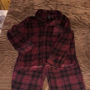 Skims Flannel Pajama Set